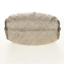 CHANEL Matelasse Hand Bag Leather Champagne Gold CC Auth 160074-9