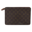 LOUIS VUITTON Monogram Pochette Homme Clutch Bag M51795 LV Auth 160077-2