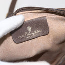 GUCCI GG Supreme Web Sherry Line Bag PVC Beige Gold 116 02 089 Auth 160079-15