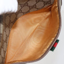 GUCCI GG Supreme Web Sherry Line Bag PVC Beige Gold 116 02 089 Auth 160079-19