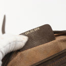 GUCCI GG Supreme Web Sherry Line Bag PVC Beige Gold 116 02 089 Auth 160079-20