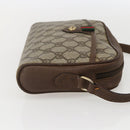 GUCCI GG Supreme Web Sherry Line Bag PVC Beige Gold 116 02 089 Auth 160079-5