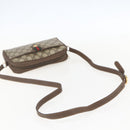 GUCCI GG Supreme Web Sherry Line Bag PVC Beige Gold 116 02 089 Auth 160079-7