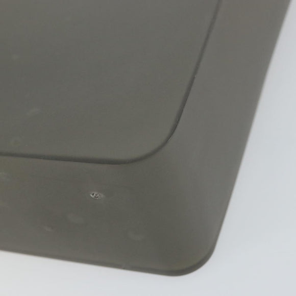 CHANEL Tote Bag Rubber Gray CC Auth 160082