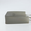 CHANEL Tote Bag Rubber Gray CC Auth 160082-3