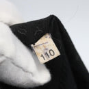 PRADA Ribbon Hand Bag Nylon Black Silver Auth 160087-12