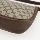 GUCCI GG Supreme Web Sherry Line Bag PVC Beige Gold 22 001 4159 Auth 160089-12