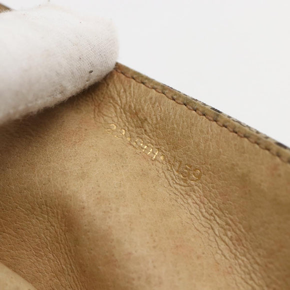 GUCCI GG Supreme Web Sherry Line Bag PVC Beige Gold 22 001 4159 Auth 160089