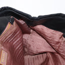 PRADA Ribbon Hand Bag Nylon Black Silver Auth 160092-18