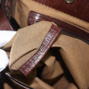 FENDI Hand Bag Zucca Canvas Black Brown Auth 160098-20