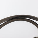 Salvatore Ferragamo Gancini Hand Bag Leather Gold Silver Auth 160099-8