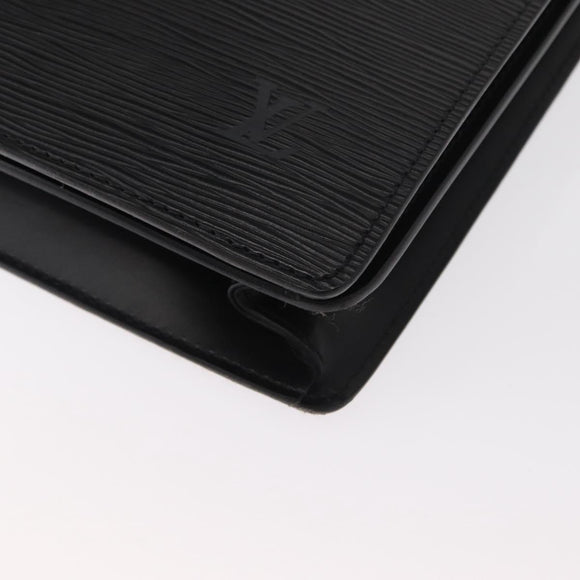LOUIS VUITTON Epi Serviette Conseiller Business Bag Black M54422 LV Auth 160118