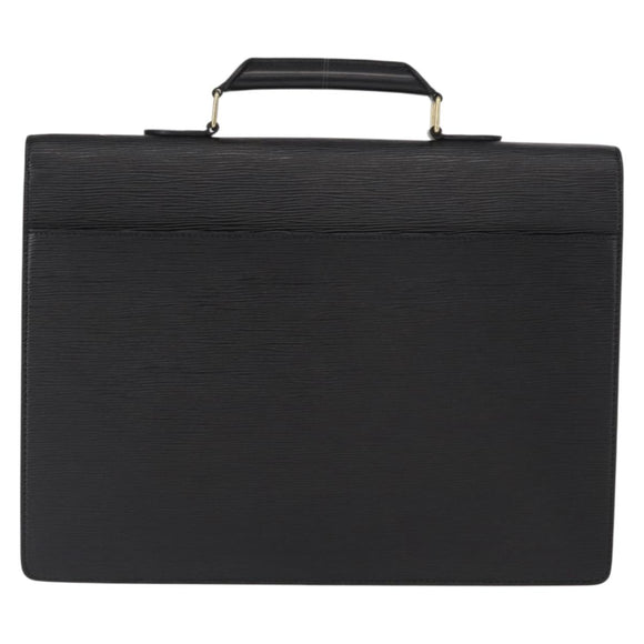 LOUIS VUITTON Epi Serviette Conseiller Business Bag Black M54422 LV Auth 160118