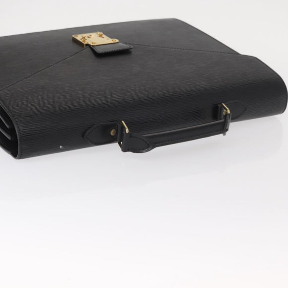LOUIS VUITTON Epi Serviette Conseiller Business Bag Black M54422 LV Auth 160118