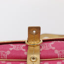 CELINE Paris Macadam Canvas Shoulder Bag Pink Gold Auth 160121-15