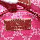 CELINE Paris Macadam Canvas Shoulder Bag Pink Gold Auth 160121-17
