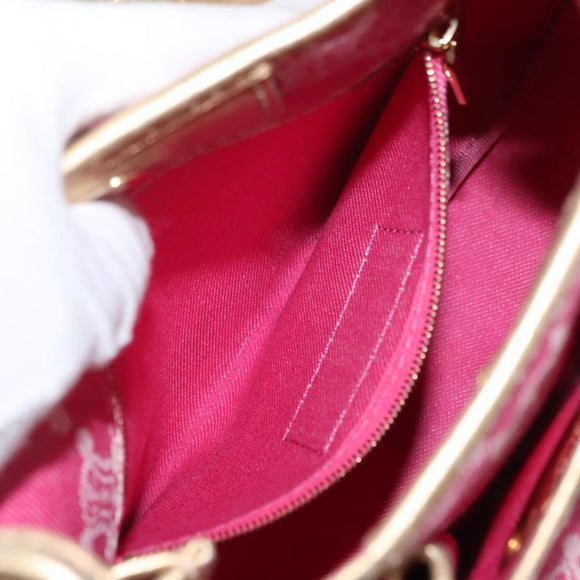 CELINE Paris Macadam Canvas Shoulder Bag Pink Gold Auth 160121