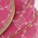 CELINE Paris Macadam Canvas Shoulder Bag Pink Gold Auth 160121-6