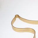 CELINE Paris Macadam Canvas Shoulder Bag Pink Gold Auth 160121-9