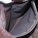 FENDI Hand Bag Suede Brown Silver Auth 160122-19