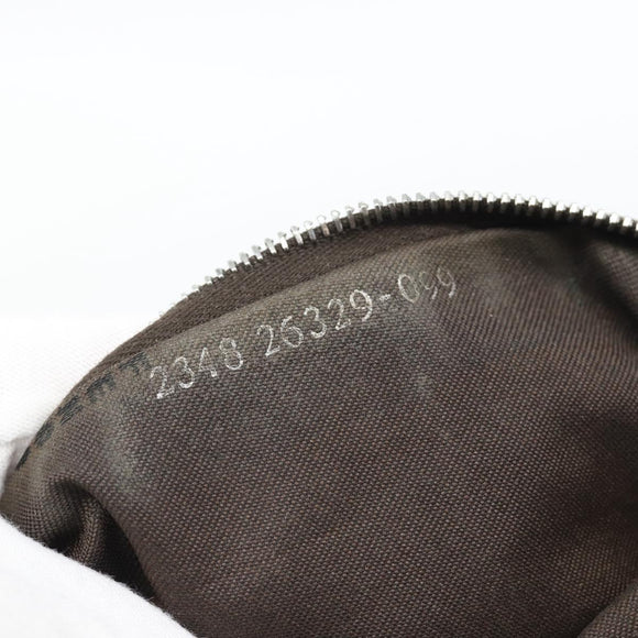 FENDI Hand Bag Suede Brown Silver Auth 160122