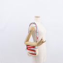 CHANEL Sports Line Shoulder Bag Canvas White Silver CC Auth 160123A-25