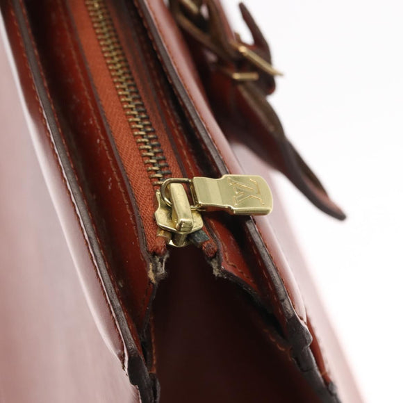 LOUIS VUITTON Epi Riviera Hand Bag Brown M48183 LV Auth 160132