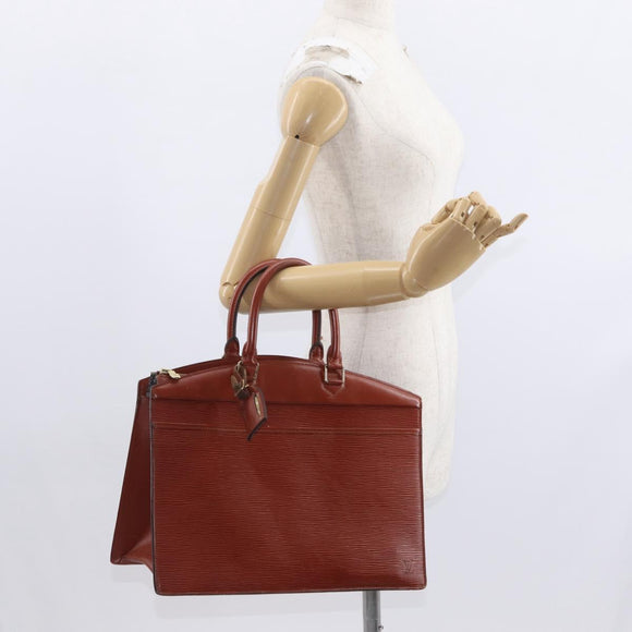 LOUIS VUITTON Epi Riviera Hand Bag Brown M48183 LV Auth 160132