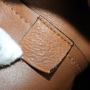 GUCCI Tote Bag Leather Brown Silver Auth 160133-18