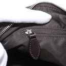 Christian Dior Romantic Trotter Canvas Hand Bag PVC Brown Silver Auth 160136V-22