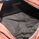 PRADA Chain Quilted Shoulder Bag Nylon Brown Gold Auth 160140-11