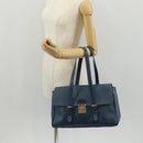 LOUIS VUITTON Epi Segur MM Hand Bag Myrtille M5886G LV Auth 160145-27