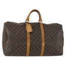 LOUIS VUITTON Monogram Keepall 55 Boston Bag M41424 LV Auth 160147-1