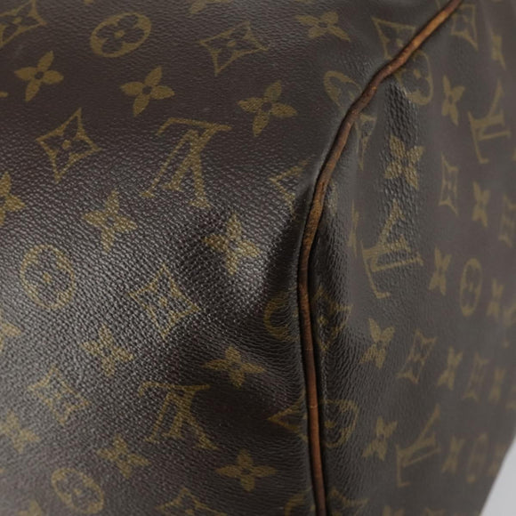 LOUIS VUITTON Monogram Keepall 55 Boston Bag M41424 LV Auth 160147