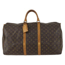 LOUIS VUITTON Monogram Keepall 55 Boston Bag M41424 LV Auth 160147-13