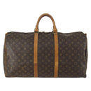 LOUIS VUITTON Monogram Keepall 55 Boston Bag M41424 LV Auth 160147-2