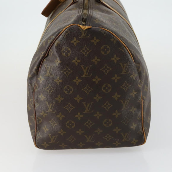 LOUIS VUITTON Monogram Keepall 55 Boston Bag M41424 LV Auth 160147