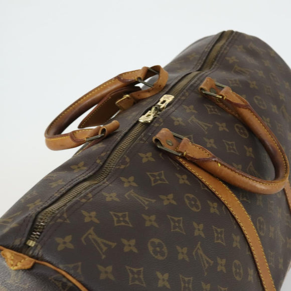 LOUIS VUITTON Monogram Keepall 55 Boston Bag M41424 LV Auth 160147
