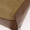 PRADA Shoulder Bag Nylon Beige Gold Auth 160150-8