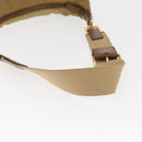 PRADA Shoulder Bag Nylon Beige Gold Auth 160150-7