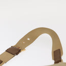 PRADA Shoulder Bag Nylon Beige Gold Auth 160150-14