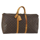 LOUIS VUITTON Monogram Keepall Bandouliere 55 Boston Bag M41414 LV Auth 160153-1