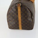 LOUIS VUITTON Monogram Keepall Bandouliere 55 Boston Bag M41414 LV Auth 160153-4