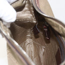 PRADA Shoulder Bag Canvas Beige Silver Auth 160170-20