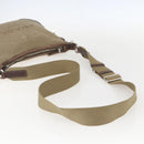 PRADA Shoulder Bag Canvas Beige Silver Auth 160170-7