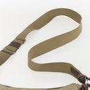 PRADA Shoulder Bag Canvas Beige Silver Auth 160170-8