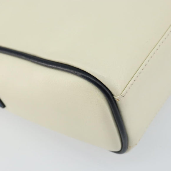 Burberrys Shoulder Bag Leather White Auth 160176