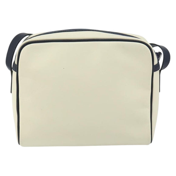 Burberrys Shoulder Bag Leather White Auth 160176