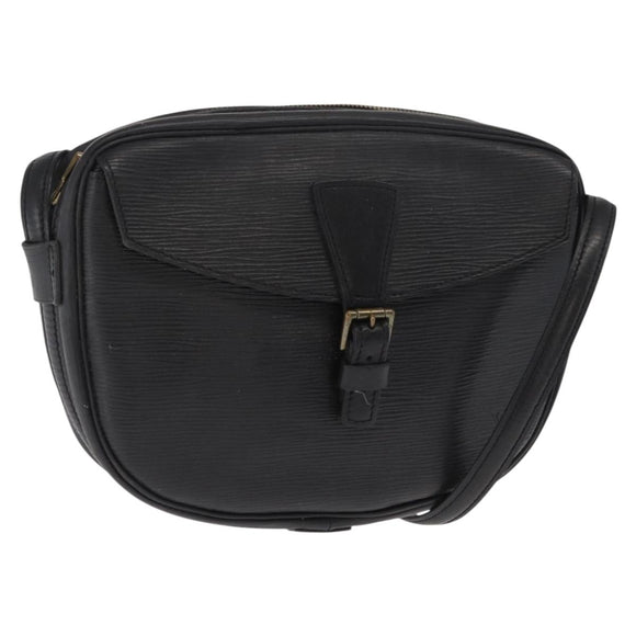 LOUIS VUITTON Epi Jeune Fille MM Shoulder Bag Black M52152 LV Auth 160180