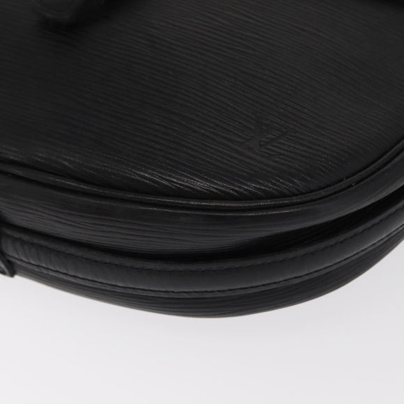 LOUIS VUITTON Epi Jeune Fille MM Shoulder Bag Black M52152 LV Auth 160180